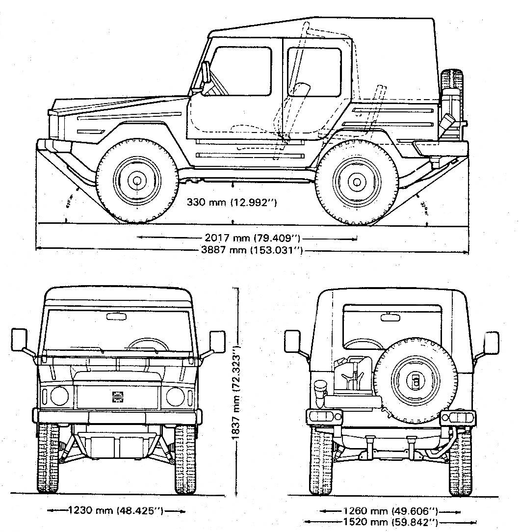 Volkswagen Bombardier Iltis 4x4 Type 183